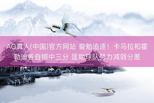 AG真人(中国)官方网站 奋勉追逐！卡马拉和霍勒迪各自掷中三分 匡助球队努力减弱分差