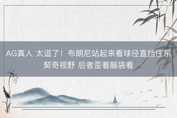 AG真人 太逗了！布朗尼站起来看球径直挡住东契奇视野 后者歪着脑袋看